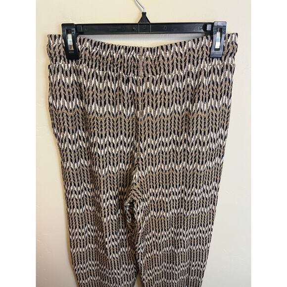Anthropologie Saturday Sunday Pull On Elastic Waist Patterned Casual Pants M - Picture 8 of 9